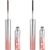 xianynow 2PCS Iron Wand Mascara, 3D Eyelash Mascara, Resistente alle Sbavature, Waterproof Long Lasting Eyelash Senza Scaglie Mascaras For Women Thick And Slender, Applicatore Rotante (Nero, Marrone)