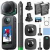 AKASO 360 Action Camera 360 Kit Avventura Neve, con 256 GB Scheda di Memoria, Sensore da 1/2, 5,7 K 360, Foto 72 MP, Touch Screen da 2,29, Fotocamera Sportiva 360