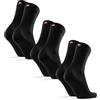 DANISH ENDURANCE Calze in Lana Merino, Calzini Classici Traspiranti, da Uomo e Donna, 3 Paia, Nero, 35-38