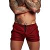 TMEOG Costume Uomo Mare Costumi da Bagno Piscina Nuoto, Pantaloncini Uomo Sportivi Palestra Running Pantaloni Corti Estivi Calzoncini Corsa Surf con Tasca a Cerniera(Grigio Scuro,XL)