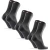 DANISH ENDURANCE Calze in Lana Merino, Calzini Classici Traspiranti, da Uomo e Donna, 3 Paia, Grigio, 43-47