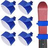 FLOWERUN 6 Pezzi Cinghie da Sci (Blu)