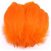 Duories 100 piume colorate per fai da te,piume d'oca naturali,piume d'oca indiane,per fai da te,maschere,cappelli,orecchini,decorazione per capelli,acchiappasogni,matrimoni,carnevale,feste,12-18 cm,arancione