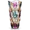Duscdesp Vasi in vetro per fiori, vaso di cristallo alto 24,1 cm, grande vaso per fiori color ambra, vaso di vetro personalizzato per fiori, decorazione per la casa e regali di nozze
