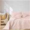 AmeliaHome Ophelia - Copriletto double-face, 260 x 280 cm, trapuntatura Ultrasonic, in poliestere, colore: rosa cipria