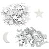 SSyang 200 Pezzi Stelle Luna Specchio di Vetro Piastrelle Mosaico Chiaro Mini Apecchio Craft Decorativo per i Mestieri fai da te Decorazione Casa Gioielli Facendo