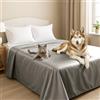 Byour3 - Copriletto Matrimoniale SUPER IMPERMEABILE Animali Antimacchia Protezione Letto Singolo Piazza e Mezza Antipelo Antimuffa Gatto Cane Bambini Coperta Lavabile (Grigio Queen Size)