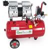 GeoTech S-AC 24.8.10 - Compressore aria elettrico silenziato 24 lt oilless - Motore 1 hp