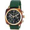 BRISTON - Clubmaster Classic Acetato - Cronografo Oro/Verde Inglese, Verde Inglese Oro, cinturino, Verde Inglese Oro, Cinghia