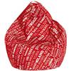 13Casa - City A3 - Poltrona sacco. Dim: 80x80x120 h cm. Col: Rosso. Mat: Nylon.
