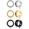 Vankula DIY Dilatatori Lobo Double Flared tunnel dilatatore orecchie 4 pz/ 6 pz in Acciaio inossidabile lobi piercing espansori Gioielli Uomo Donna 6mm a 25mm