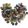 Coyanyu 500g Pietre Burattate Miste Colorate, 1-2 cm Pietre Decorative Lucidate, Ciottoli Naturali Frantumati di Forma Irregolare, Pietre Decorative per Acquario, Vasi, Caccia al Tesoro, Giardino, Balcone