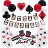 EASY JOY Casino Mottopary Compleanno Decorazioni Magic Party Gioco Carta Decorazione