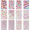 MOLIMOLI 3800 Pezzi Strass autoadesivi e Strass, Glitter Artigianato Adesivi per Tessuti per Il Viso, Multicolore Varie Forme Artigianato Fai da Te