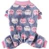 XIAOYU Vestiti per Animali Domestici di Halloween Natale Velluto Fuzzy Pecorina Cappotto per Cani Pigiama per Animali Domestici Vestiti per Il Freddo Abbigliamento per Gatti, Modello Sprite