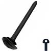 Kutocesy Gabbia Per Pene in Silicone Da 6 Mm Plug Per Pene Con Design Anti-sissy Dilatatore Uretrale Catetere Giocattolo Sessuale Estremo Per Uomini (Black)