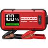 HULKMAN Alpha Ultra Red, Avviatore di Batteria Portatile 1250A 44.4Wh, Jump Starter 12V per Auto Moderne con Cavi, per Motori Benzina 7.0L / Diesel 4.0L, Grado di Protezione IP65, Ampio Schermo LED