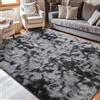 Cinknots Area Rugs Tappeto soffice Soggiorno moderno Camera da letto Baby Nursery Dormitorio Morbido Tappeto antiscivolo Grande (Nero Grigio, 80x120cm)