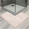 CECOMBINE Tappetino da bagno a forma di L, tappetino da doccia angolare in microfibra, antiscivolo, assorbente, con fondo antiscivolo, dimensioni interne 80 x 80 cm, tappeto per bagno, vasche, casa