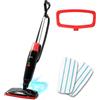 Duronic STM15 BK Scopa a Vapore 1050W, Lavapavimenti Senza Detergenti, Pulitore a Vapore per Pavimenti e Tappeti, Serbatoio 500 ml, Igienizza ed Elimina Batteri, Cavo 7 m, Nero