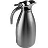 VELLUSTRA Caraffa Termica in Acciaio, Si Mantiene Caldo per 24 Ore, 2L Caffettiera A Doppia Parete, Termica Doppia Parete, Diametro 14cm, Altezza 29cm Brocca Isolante per Caffè, Tè, Acqua