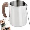 xianynow Brocca per Latte in Acciaio Inossidabile 1000 ml, con Ago per Latte Art, Scala di Misurazione Precisa, BPA-Free, Design Antigoccia e Manico Ergonomico, per Caffè, Cocktail e Cucina