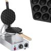 Royal Catering Piastra per Waffel Macchina per Waffle Piastra per Gaufre Cialde Esagonali RCWM-1400-B (1.415 W, A nido d'api, Acciaio inox/alluminio, Manici in legno, Temperatura 50-250 °C