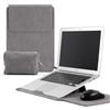 KiimLaa 13,3-14 Pollici Custodia per Laptop con Supporto Stand per MacBook Pro 14 M5/M4/M3/M2/M1/Max, MacBook Air/Pro 13, PU Pelle Borsa Sleeve Portatile per HP/Dell/Lenovo/Surface 13,3-14 - Gray