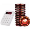 Retekess TD158 Cercapersone Ristorante, Disk Pager, 10 Cercapersone | per Ristorante, Hotel, Scuola, 500M All'Aperto, o Numerico a LED, 998 Canali