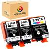 NEXTPAGE Compatibile con Epson T2661 T2670 T-2661 T-2670, cartucce di ricambio per stampanti Epson WF-100W WF-110W Workforce (2 nere, 1 tricolore), taglia 5,8 x 2,7 x 2,6 cm