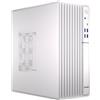 Nuwo Quartz QH300 | Case PC Compatto Micro-ATX Senza Alimentatore | Compatibile con MicroATX e Mini-ITX | Raffreddamento a Rete Frontale | USB 3.0 e Type-C, Bianco