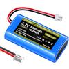 CITYORK 3,7 V/5200 mAh XH2,54/2P Plug Batteria Ricaricabile, per 3,7 V Telecamera di Sorveglianza Wireless Solare, Giocattoli RC, Altoparlanti, Dispositivi Bluetooth, Illuminazione, Circuiti Radio DIY