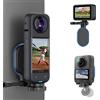 JJC Supporto magnetico con vite da 1/4 -20 per DJI Osmo Pocket 4 3 Osmo 360 Action 5 Pro 4 3 per Insta360 X5 X4 X3 Ace, base per staffa di supporto per sterzo pieghevole, magneti forti, angolo