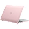 BlueSwan Cover compatibile con MacBook Air 13,3 Pollici M1 A2337 A2179 A1932, 2020-2018 con Display Retina, Bordo in TPU, Custodia Protettiva Rigida per MacAir 13 M1 - (Bordo Rosa) Rosa Opaco