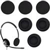 vcsjw 6 cuscinetti auricolari in gommapiuma, ricambio per cuffie, cuscinetti di ricambio, 50 mm, colore nero