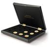 Leuchtturm 368468 Astuccio per Monete VOLTERRA Uno per 12 Monete d'oro Sovereign, Gran Bretagna - 252 x 205 x 31 mm, Aspetto Legno, Velluto