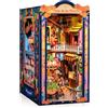 CUTEBEE Book Nook Kit - Casa delle Bambole DIY per Adulti, Miniatura da Montare, Puzzle 3D in Legno del Giorno dei Morti, Decorazione per Libreria (Plaza de los Muertos)