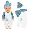 SCBOY Vestiti Per Bambole Vestiti Nenuco Per Bambola 35-43 Cm Vestiti Bambole Reborn (bambole Non Incluse) Con Cappello Pantaloni A Maniche Lunghe Miglior Regalo Per I Bambini