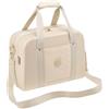 Cabin Max Paxos - Borsa da cabina sottosella da 24 l, 40 x 30 x 20 cm, ShapeSafe Anti-rigonfiamento EVA, leggera 680 g, trasporto senza Ryanair, apertura a conchiglia, crema, (24L) UK, Bagaglio a