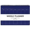 SXMFFHCG Elite Check - Agenda settimanale con rilegatura a spirale, senza data, con casella di controllo, note gratuite, 25 x 17 cm, blu navy