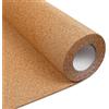 FunStick Bacheca Sughero da Parete Ufficio a Casa Carta da Parati Autoadesiva Cucina Cassettiera Rimovibile 30CMx1M Sughero Rotolo Muro Avviso Promemoria Visione Manifesto 3mm Bacheche Fai da Te