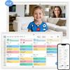 MYACUC Calendario Digitale, Calendario Elettronico da Parete 15,6 con Telecamera, Planner Familiare Intelligente, Ricompense per i Risultati e Pianificatore dei Pasti, Calendario Smart Schermo Touch 1080P