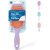 PONETTE FRIENDSEA - Spazzola antiirone, ad asciugatura rapida, lilla e arancio, in plastica riciclata dei rifiuti del mare, perforata per un'asciugatura rapida, riciclabile e riciclabile, marca