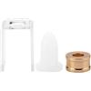 Uxsiya Stampo per rossetto fatto a mano in silicone Tubo di riempimento per rossetto Stampo per rossetto fai-da-te per rossetto fai-da-te (forma della bocca agile)