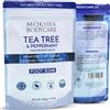 Moksha Immergere i piedi con olio dell'albero del tè - [Made in UK] Sali da bagno esfolianti per donne e uomini, olio essenziale di tea tree per piedi stanchi doloranti, 500 g