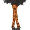 FIESTAS GUIRCA | Collant Halloween Bambini (3-6 Anni) - Calze e Calzini per Costumi da Ragazza - Ideali per Feste di Halloween e Celebrazioni - Arancione e Nero