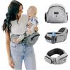 TushBaby Tush Baby Cintura - Marsupio Ergonomico 0-36 Mesi - Porta Neonato, Leggero e con 5 Grandi Tasche Portaoggetti - Consigliato dai Pediatri - Bebè, Bambino, con Memory Foam e Certificato di Sicurezza