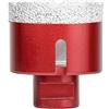 Meccion Punta per Sega a Tazza Diamantata con M14 Filetto, Punte per Trapano Diamantate per Piastrelle/Granito/Marmo/Porcellana/Vetro/Ceramica (55mm)