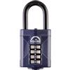 Squire Lucchetto pesante Squire (CP50/1.5) - Grillo lungo più duro - Lucchetto a combinazione a 4 ruote - Acciaio legato per resistenza alla corrosione - Serratura resistente alle intemperie per casa, scuola e garage (blu, 50 mm)