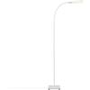 Briloner - Lampada da terra a LED, lampada da terra con funzione touch, dimmerabile a passi, lampada da ufficio 6,5 watt, 600 lumen, bianco, 208 x 208 max. 1830 mm (LxLxH) 1389-016